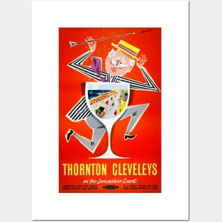 Vintage Travel Poster England Thornton Cleveleys Posters and Art